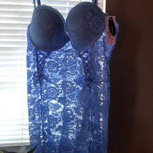 NWT Periwinkle Lace Lingerie with thong